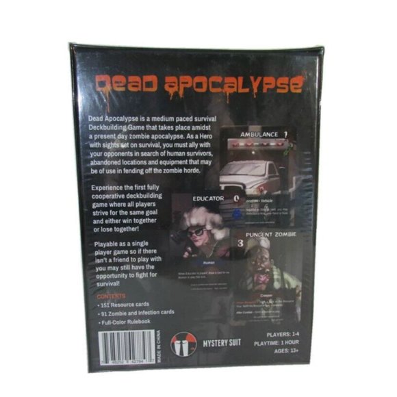 Dead Apocalypse Deckbuilding Game by Mystery Suites 1-4 Players 13+ Joel Wittlif - Picture 3 of 6